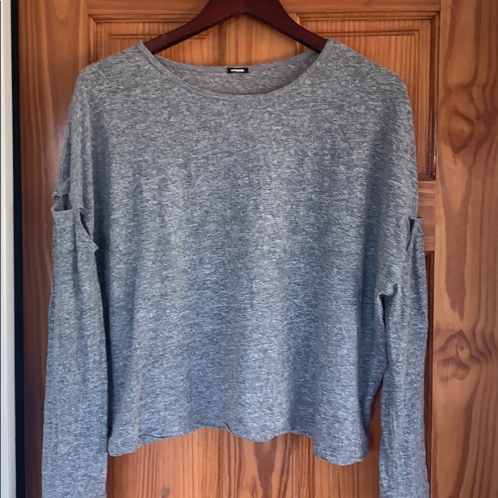 Monrow gray long sleeve